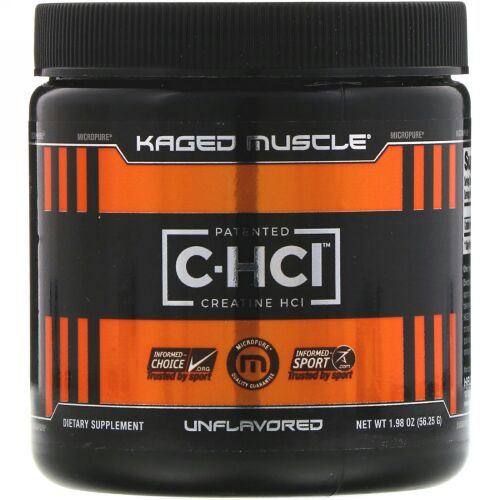 Kaged Muscle, 特許取得済みC-HCl、クレアチンHCl、味付けなし、1.98オンス（56.25g）