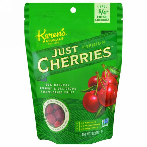 Karen's Naturals, Just Premium Cherries, 2 oz (56 g) (Discontinued Item)