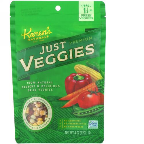 Karen's Naturals, ジャスト・べジ、 4 oz (112 g) (Discontinued Item)