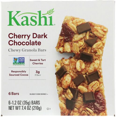 Kashi, チューイーグラノラバー、 チェリーダークチョコレート、 6-2本、1.2オンス (35 g)