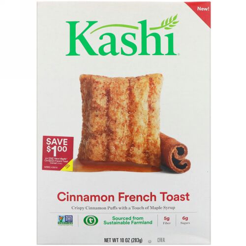 Kashi, シナモン・フレンチトースト・シリアル、10 oz (283 g)