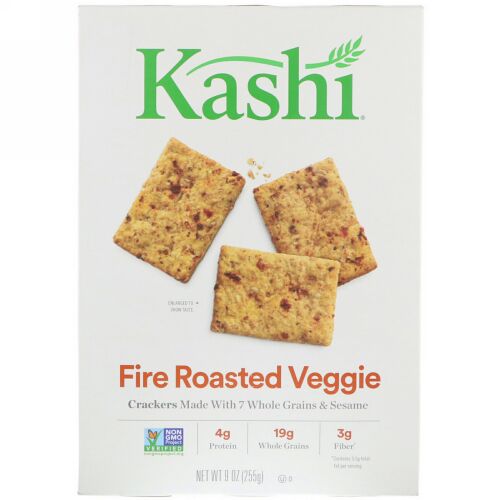 Kashi, スナッククラッカーズ、ファイヤーローストベジ、9 oz (255 g) (Discontinued Item)