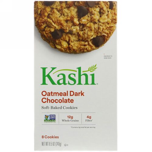 Kashi, ソフト・ベイクト・クッキー、オートミール、ダークチョコレート、 8.5 オンス(240 g) (Discontinued Item)