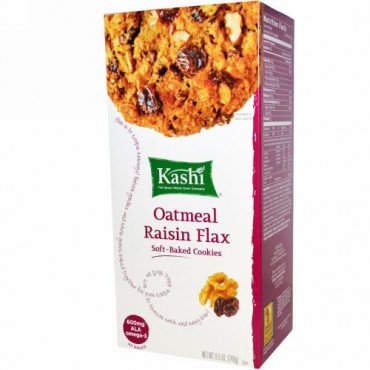 Kashi, ソフトベイクドクッキー, オートミール・レーズン・フラックス, 8.5 オンス (240 g) (Discontinued Item)