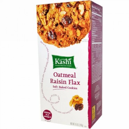 Kashi, ソフトベイクドクッキー, オートミール・レーズン・フラックス, 8.5 オンス (240 g) (Discontinued Item)