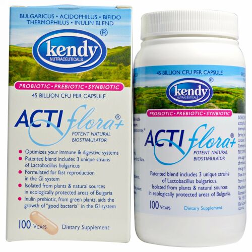 Kendy USA, Actiflora、強力で自然なバイオスティミュレーター、Vキャップ100錠 (Discontinued Item)