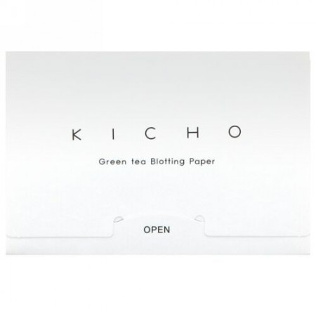 Kicho, 緑茶成分配合のあぶらとり紙、50枚 (Discontinued Item)