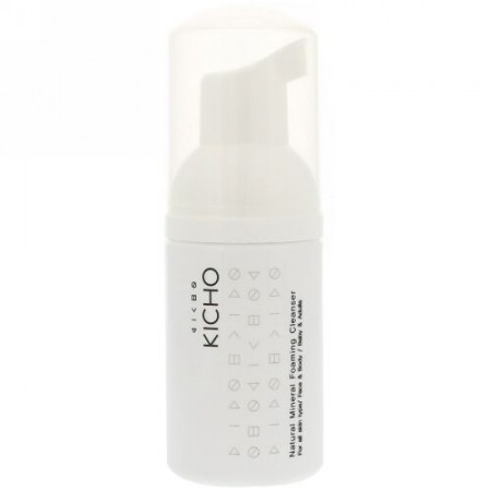 Kicho, ナチュラル ミネラル フォーミング クレンザー、1.02 fl oz (30 ml) (Discontinued Item)
