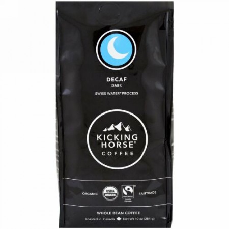 Kicking Horse, カフェインフリー、ホールビーンコーヒー、10 oz (284 g) (Discontinued Item)