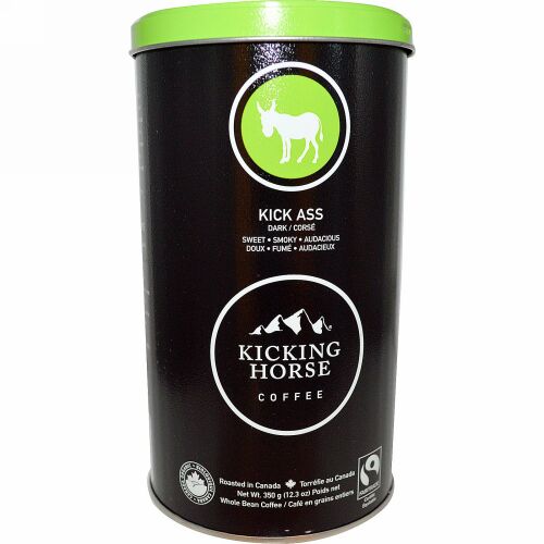 Kicking Horse, ガツンときます（Kick Ass）, コーヒー豆, 深煎り（Dark）, 12.3オンス (350 g) (Discontinued Item)