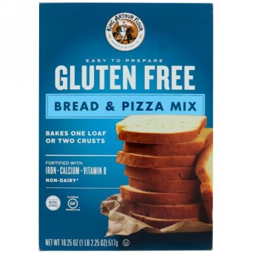 King Arthur Flour, グルテンフリー、パン・ピザのミックス、18.25 oz (517 g) (Discontinued Item)