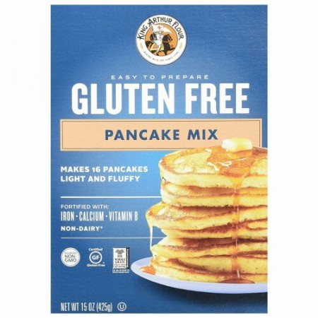 King Arthur Flour, グルテンフリー パンケーキミックス, 15 oz (425 g) (Discontinued Item)