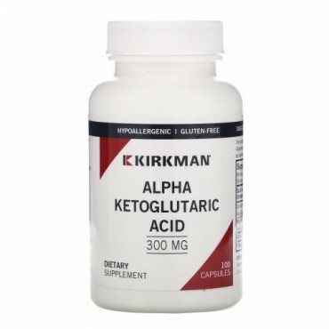 Kirkman Labs, アルファ-ケトグルタル酸, 300 mg, 100 カプセル