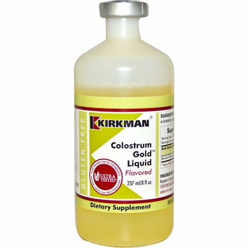 Kirkman Labs, 初乳ゴールドリキッド, 味付き, 8液量オンス (237 ml)