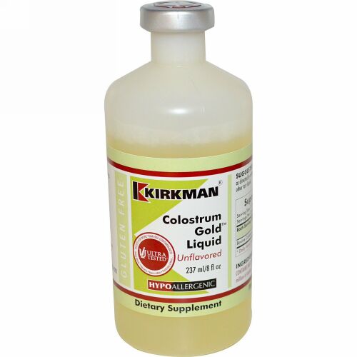 Kirkman Labs, Colostrum Gold Liquid, Unflavored, 8 fl oz (237 ml) (Discontinued Item)