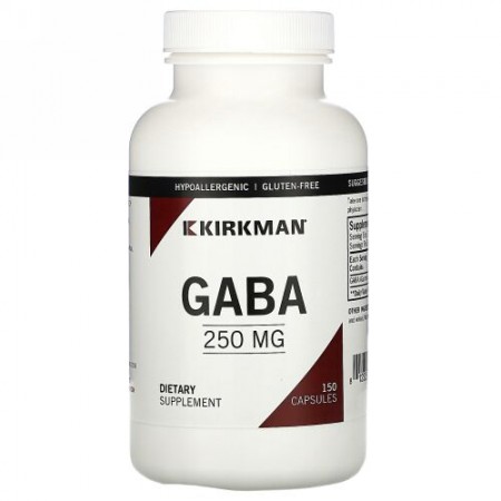 Kirkman Labs, GABA、250mg、カプセル150粒