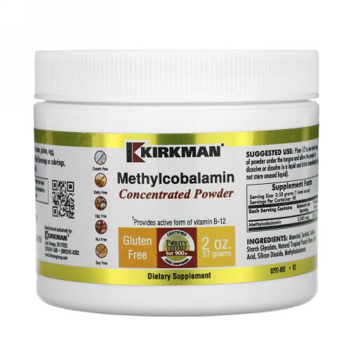 Kirkman Labs, メチルコバラミン濃縮パウダー, 2オンス (57 g)