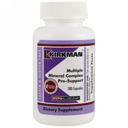 Kirkman Labs, マルチプルミネラルコンプレックスプロサポート、180カプセル (Discontinued Item)