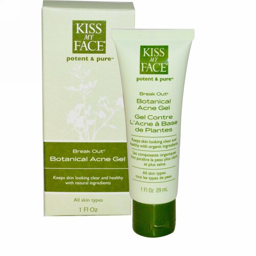 Kiss My Face, ブレーク・アウト, ボタニカル・アクネ・ジェル,  1 液量オンス (29 ml) (Discontinued Item)