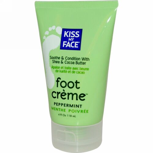 Kiss My Face, Foot Creme, Peppermint, 4 fl oz (118 ml) (Discontinued Item)