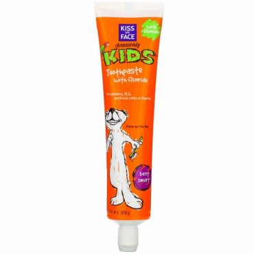 Kiss My Face, Obsessively Kids, Toothpaste, Berry Smart, 4 oz (113 g)