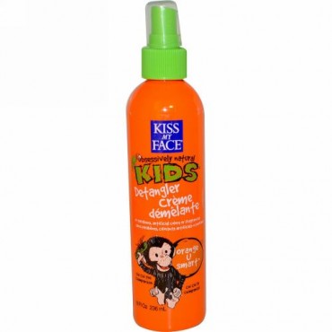 Kiss My Face, オブセッシブリーナチュラルキッズ、髪をほぐすクリーム、オレンジ U スマート、8 fl oz (236 ml) (Discontinued Item)