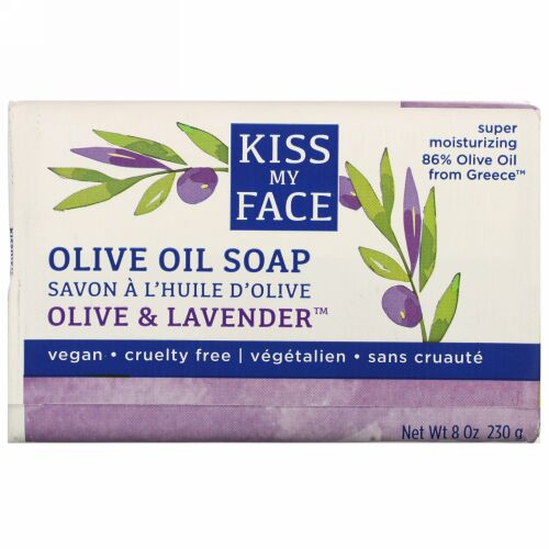 Kiss My Face, Olive Oil Soap, Olive & Lavender, 8 oz (230 g)
