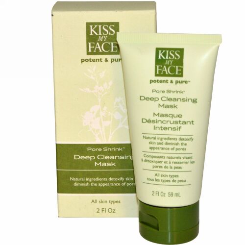 Kiss My Face, 強力&ピュア、 毛穴の収縮、 ディープクレンジングマスク、 2液量オンス (59 ml) (Discontinued Item)