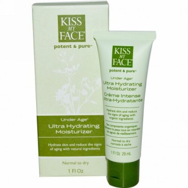 Kiss My Face, アンダー エイジ、ウルトラ ハイドレーティング モイスチャライザー、1 fl oz (29 ml) (Discontinued Item)