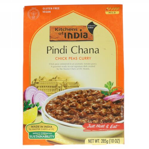 Kitchens of India, ピンディカーナ、ヒヨコマメカレー、マイルド、10 oz (285 g) (Discontinued Item)