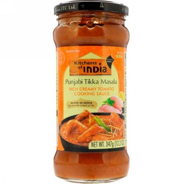 Kitchens of India, Punjabi Tikka Masala, Rich Creamy Tomato Cooking Sauce, Mild, 12.2 oz (347 g) (Discontinued Item)