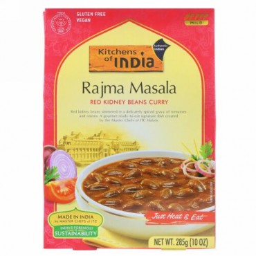 Kitchens of India, ラジママサラ（Rajma Masala）, 赤いインゲンマメカリー, 10オンス (285 g) (Discontinued Item)