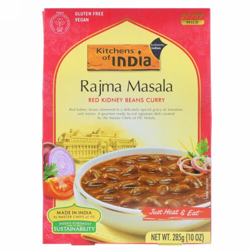 Kitchens of India, ラジママサラ（Rajma Masala）, 赤いインゲンマメカリー, 10オンス (285 g) (Discontinued Item)