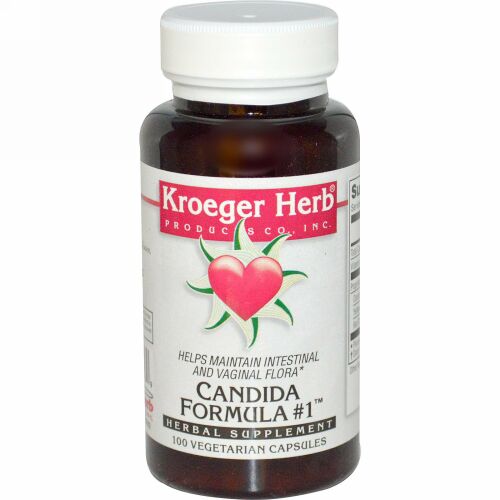 Kroeger Herb Co, Candida Formula #1™（カンジダ フォーミュラ #1）、100 ベジカプセル (Discontinued Item)
