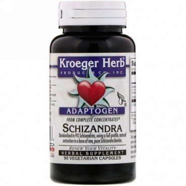 Kroeger Herb Co, コンプリートコンセントレート、チョウセンゴミシ、90植物性カプセル