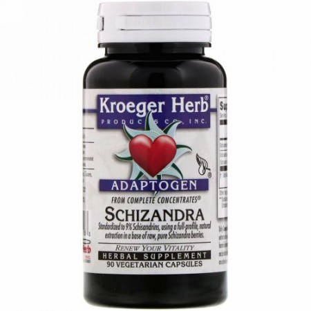 Kroeger Herb Co, コンプリートコンセントレート、チョウセンゴミシ、90植物性カプセル