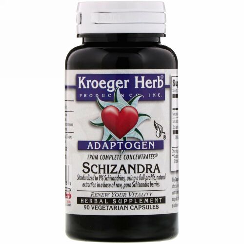 Kroeger Herb Co, コンプリートコンセントレート、チョウセンゴミシ、90植物性カプセル