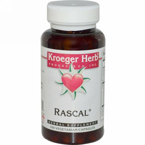 Kroeger Herb Co, ラスカル, 100 ベジカプセル (Discontinued Item)