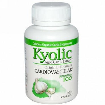Kyolic, Aged Garlic Extract（熟成ニンニク抽出液）、心血管、フォーミュラ、100粒
