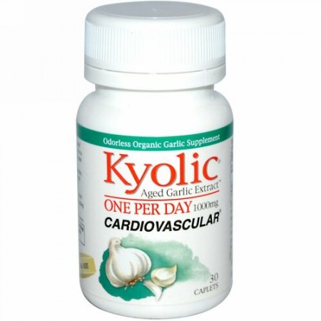 Kyolic, エイジドガーリックエキス、 1000 mg、 30 カプセル