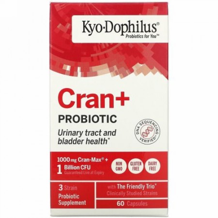 Kyolic, Kyo-Dophilus、プロバイオティクス、プラス・クランベリーエキス、カプセル60 粒
