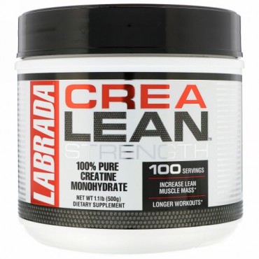 Labrada Nutrition, CreaLean Strength, 100% Pure Creatine Monohydrate, 1 lb 1 oz (500 g) (Discontinued Item)