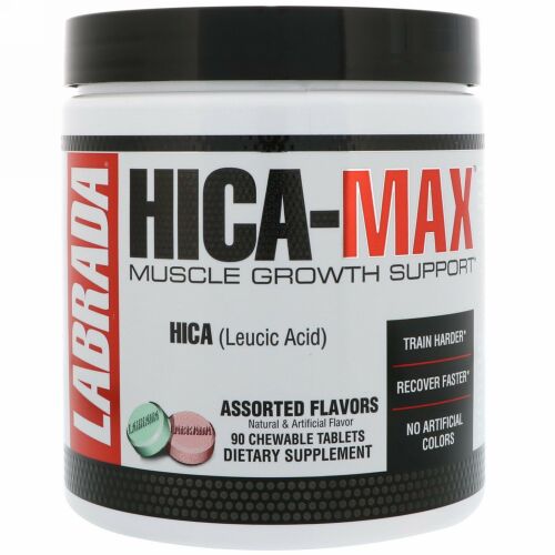 Labrada Nutrition, HICA-Max、筋肉増強スティミュレーター、 様々なフレーバー、チュアブル・タブレット 90錠 (Discontinued Item)