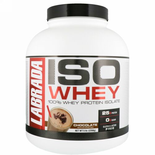 Labrada Nutrition, ISOホエイ、100％ホエイタンパク質アイソレート、チョコレート、5 lb (2268 g)