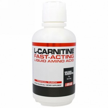 Labrada Nutrition, L-カルニチン即効性液体アミノ酸、トロピカルパンチ、16オンス（473 ml） (Discontinued Item)