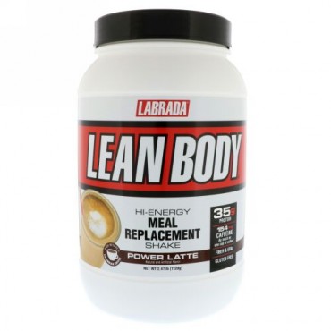 Labrada Nutrition, リーンボディ、高エネルギー・ミールリプレイスメントシェイク、パワーラテ、2.47ポンド (1120 g) (Discontinued Item)