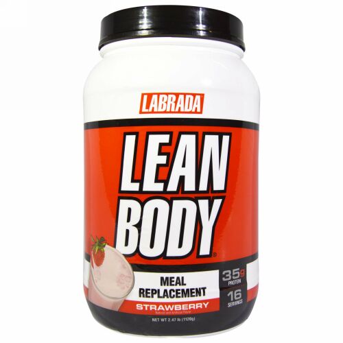 Labrada Nutrition, リーンボディ、食事代用、ストロベリー、2.47 lb (1120 g)