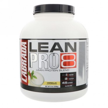 Labrada Nutrition, Lean Pro8（リーンプロ8）、バニラ、2,268g（5ポンド） (Discontinued Item)