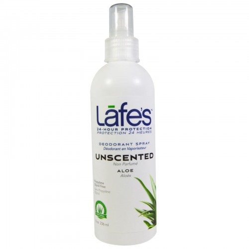 Lafe's Natural Bodycare, 消臭スプレー, アロエ,無香料, 8オンス（236 ml） (Discontinued Item)