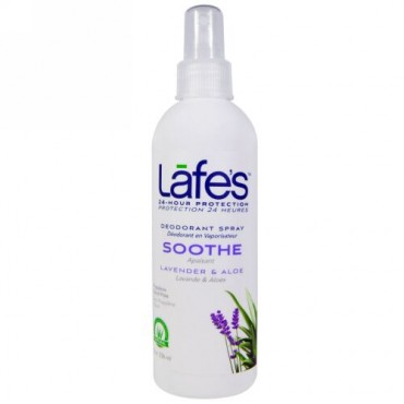 Lafe's Natural Bodycare, デオドラントスプレー、スーズ、ラベンダー & アロエ、8 oz (236 ml) (Discontinued Item)